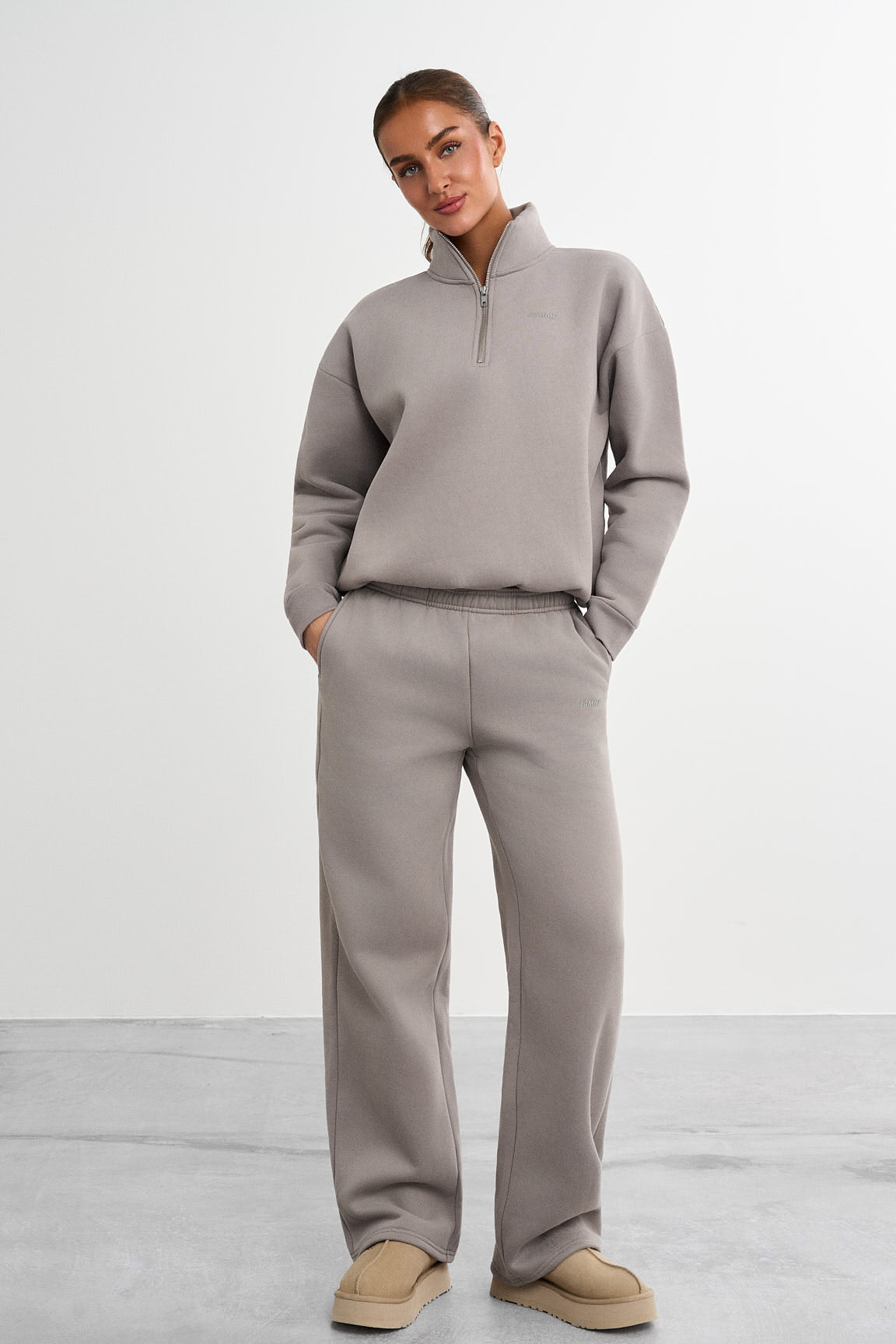 Sweatpants met rechte pijpen