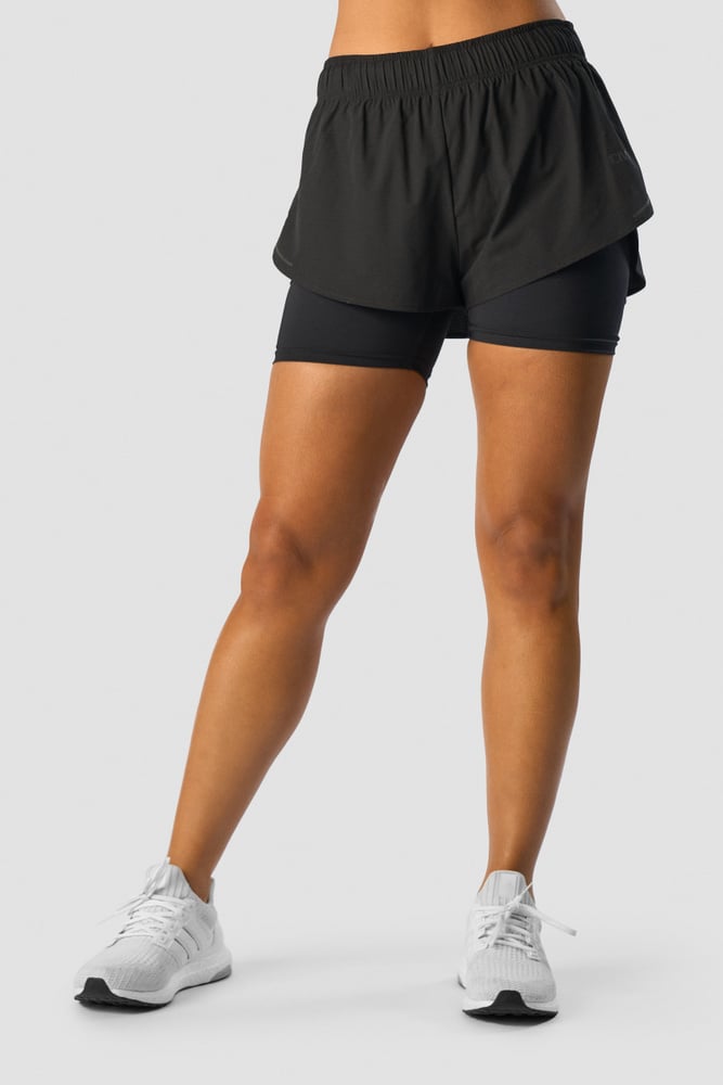 charge 2-in-1 shorts wmn black