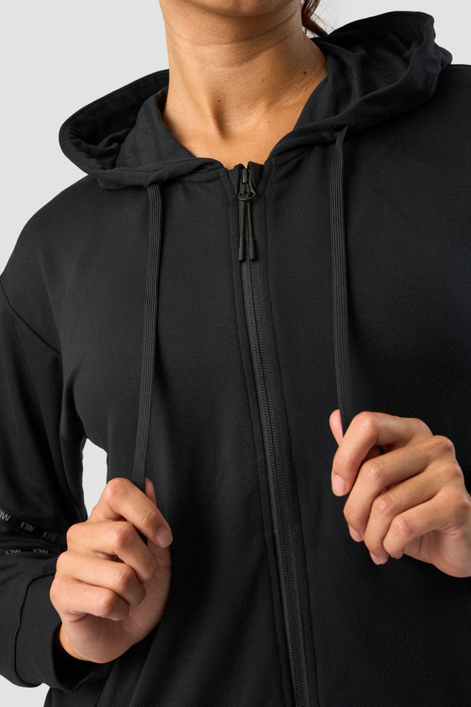 ultimate training zipper hoodie black