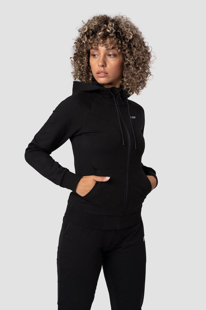 activity zip hoodie wmn black