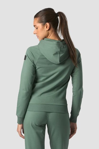 activity zip hoodie wmn dark sage green