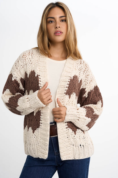 Grof gebreid vest