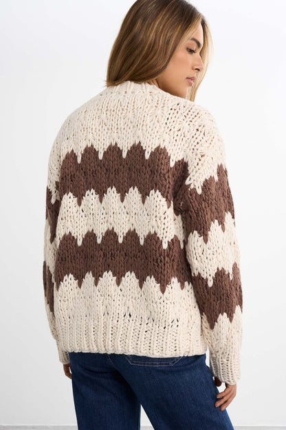 Grof gebreid vest