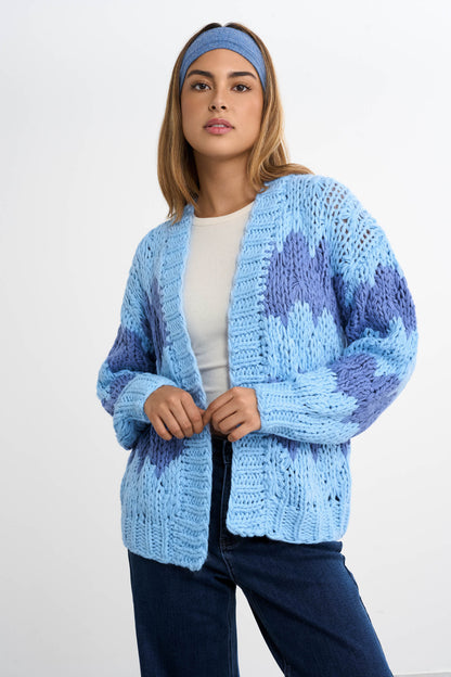 Grof gebreid vest