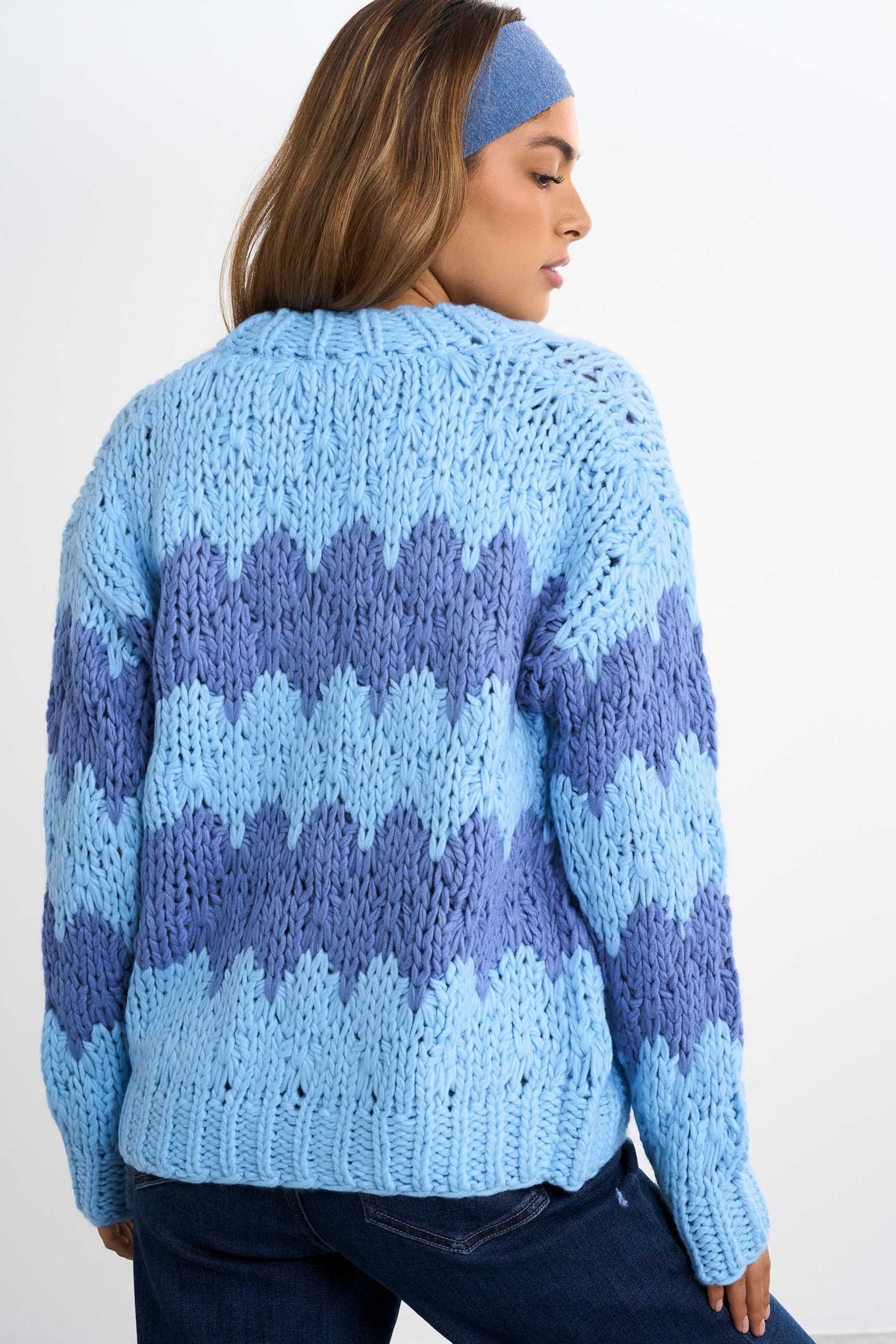 Grof gebreid vest