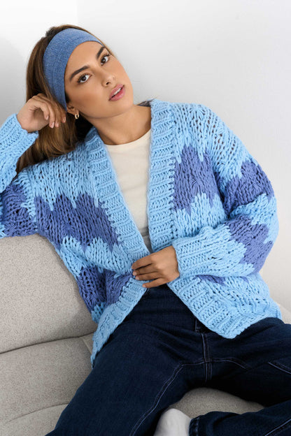 Grof gebreid vest