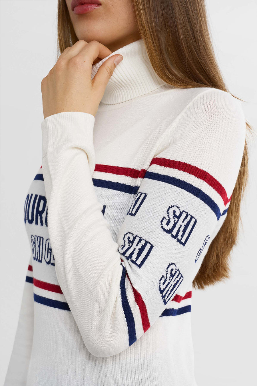 Courchevel Ski Club Sweater · Wit/Blauw/Rood
