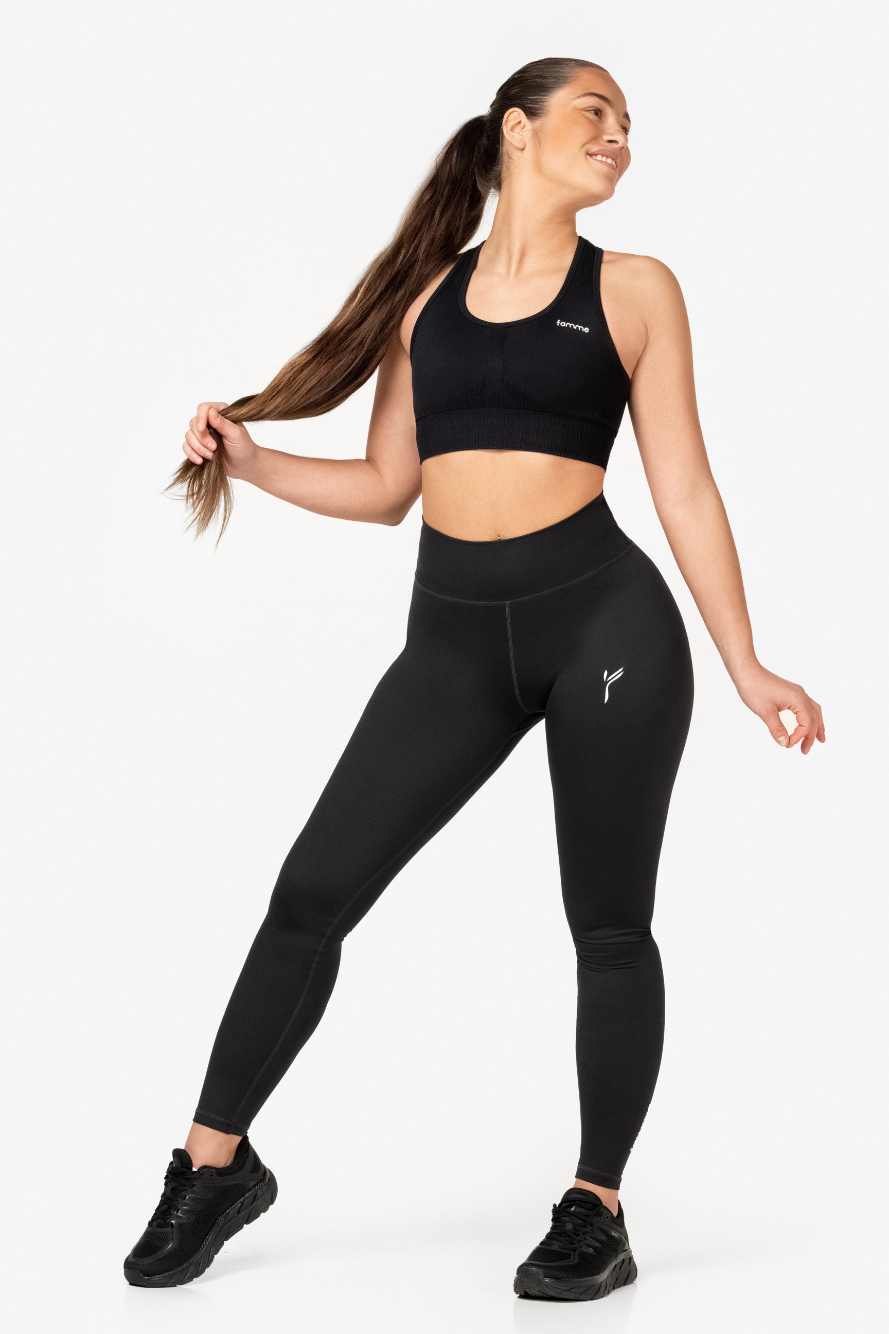 Black Essential Leggings - for dame - Famme - Leggings