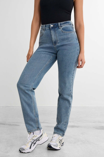 Straight Jeans - for dame - Famme - Jeans