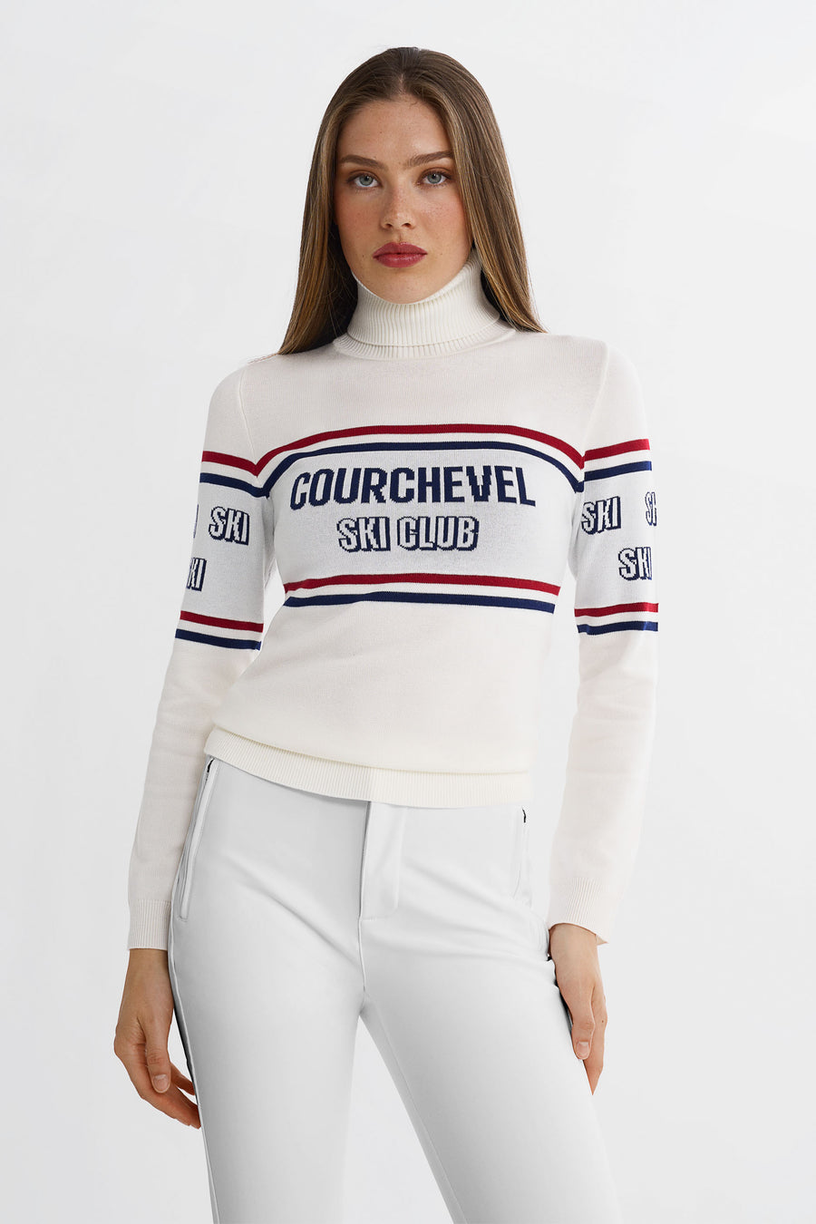 Courchevel Ski Club Sweater · Wit/Blauw/Rood