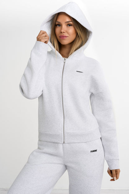 Essentiële zip-hoodie