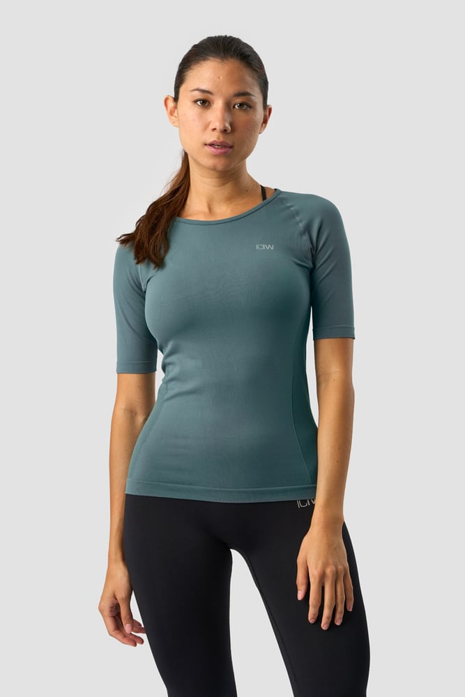 everyday seamless t-shirt mid sleeve jungle green