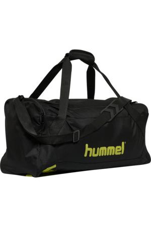 HUMMEL - Hmlaction Sports Bag - Jet Black/dark Citron