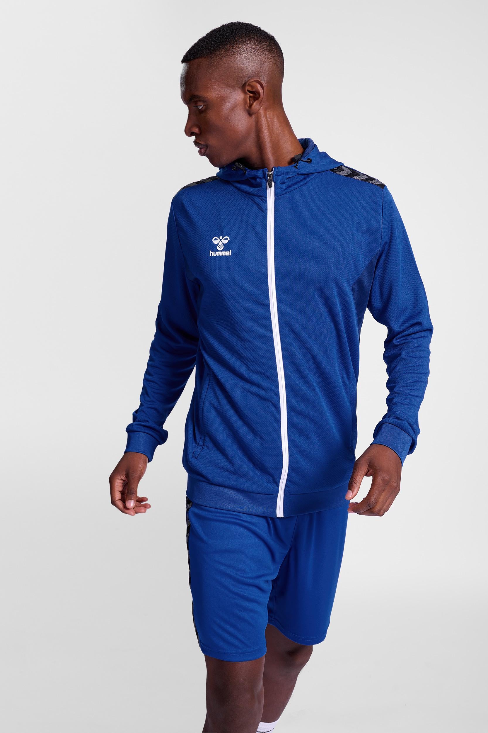 HUMMEL - Hmlauthentic Pl Zip Hoodie - True Blue