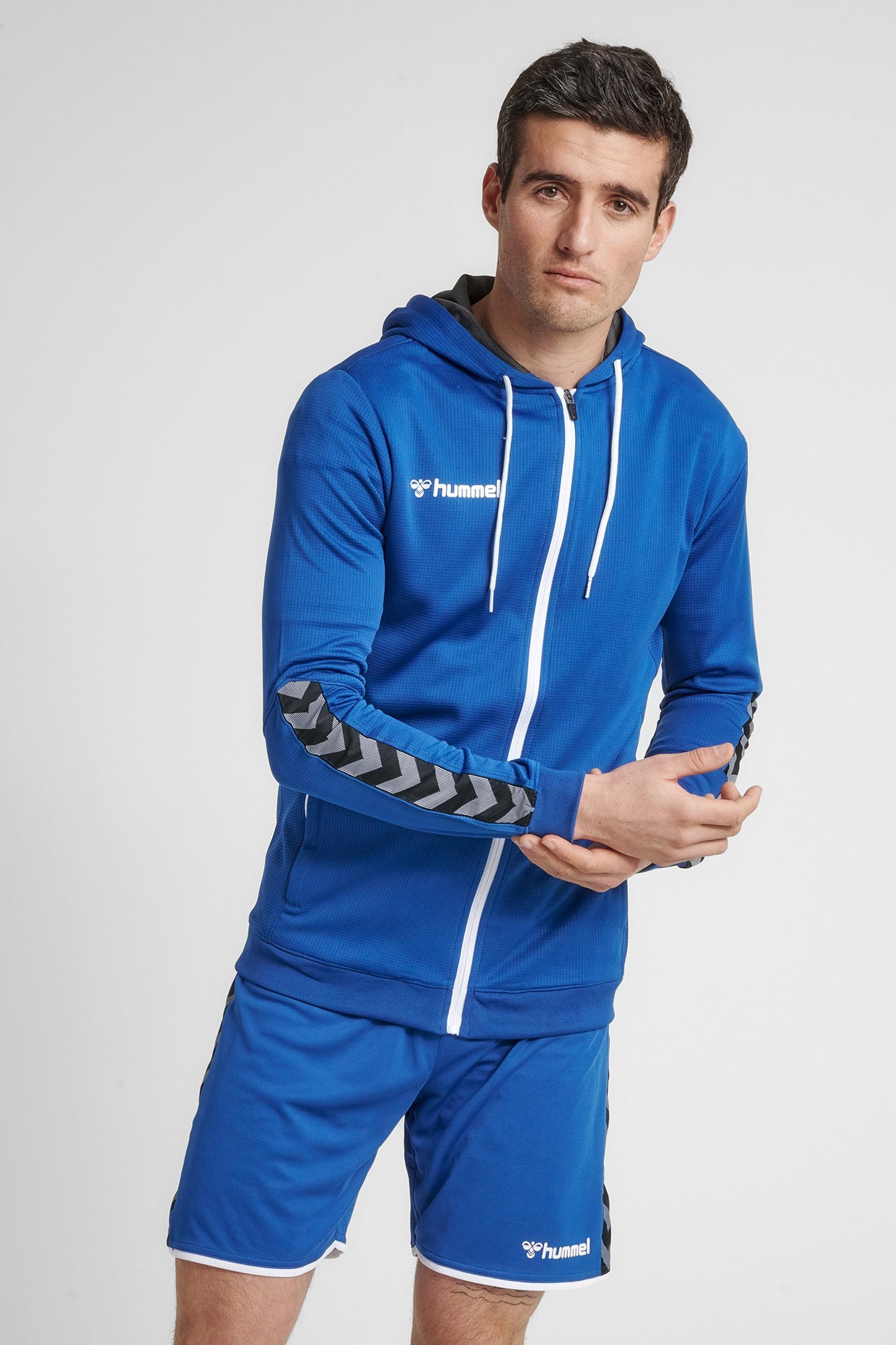 HUMMEL - Hmlauthentic Poly Zip Hoodie - True Blue