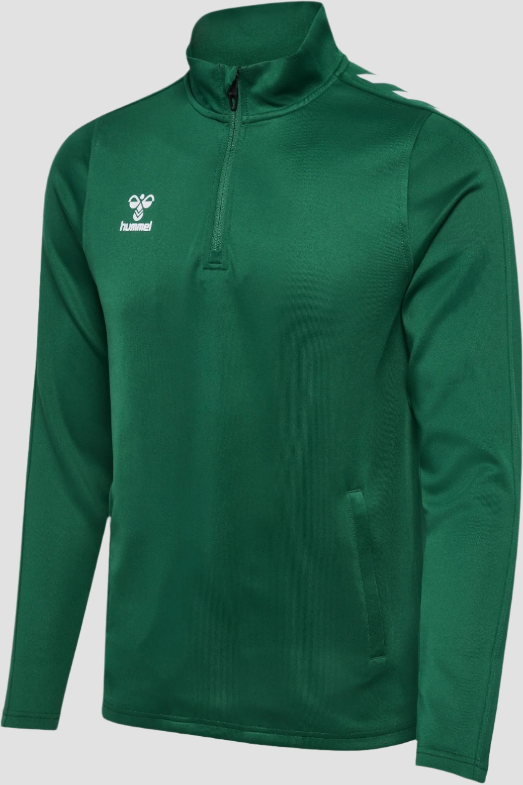 HUMMEL - Hmlcore Xk Half Zip Poly Sweat - Evergreen