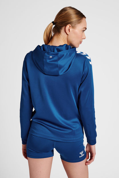 HUMMEL - Hmlcore Xk Poly Zip Hood Sweat Woma - True Blue