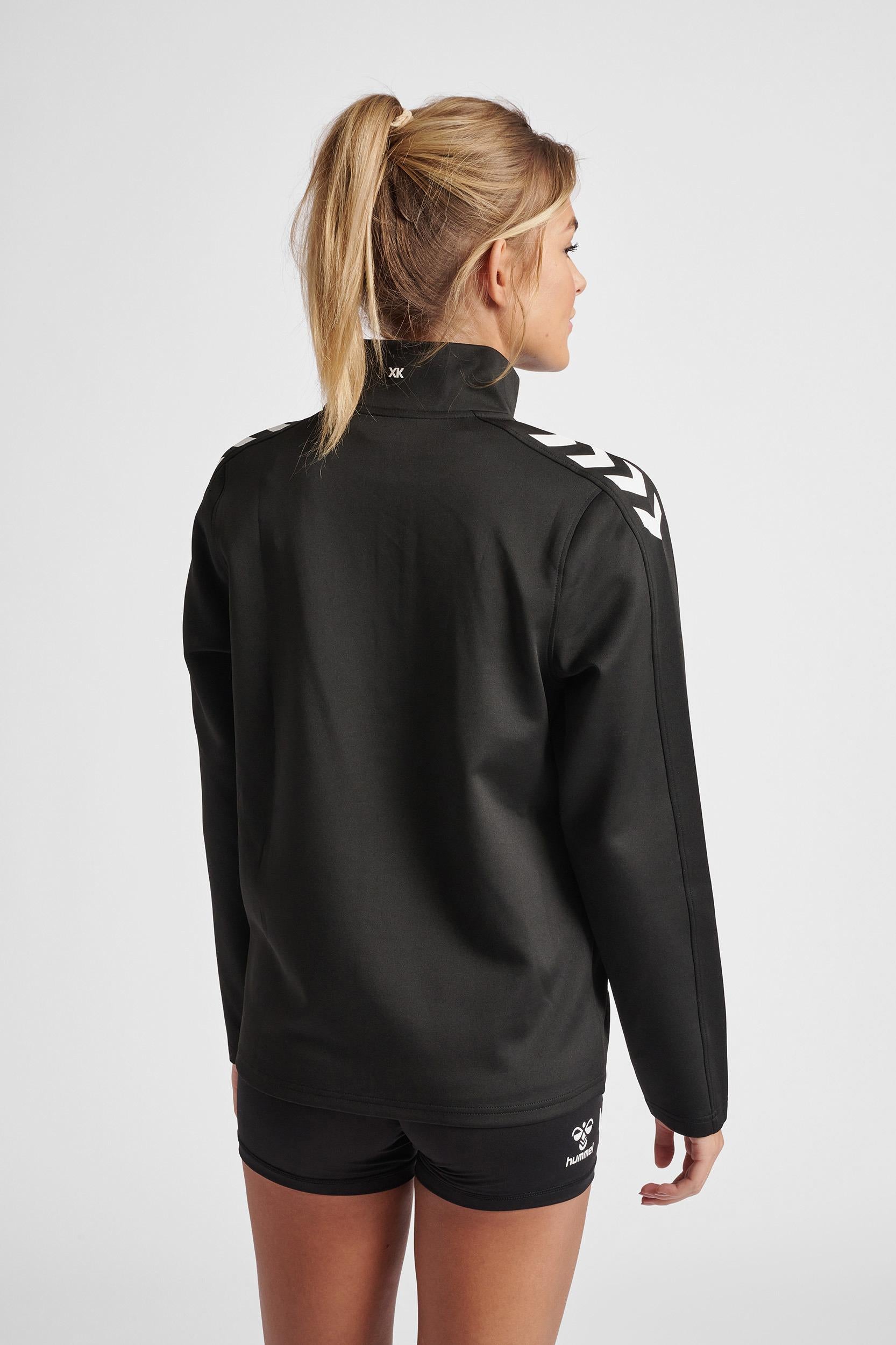 HUMMEL - Hmlcore Xk Poly Zip Sweat Woman - Black/black