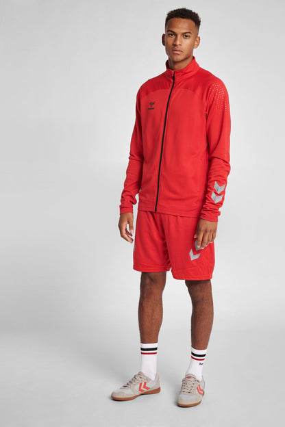 HUMMEL - Hmllead Poly Zip Jacket - True Red