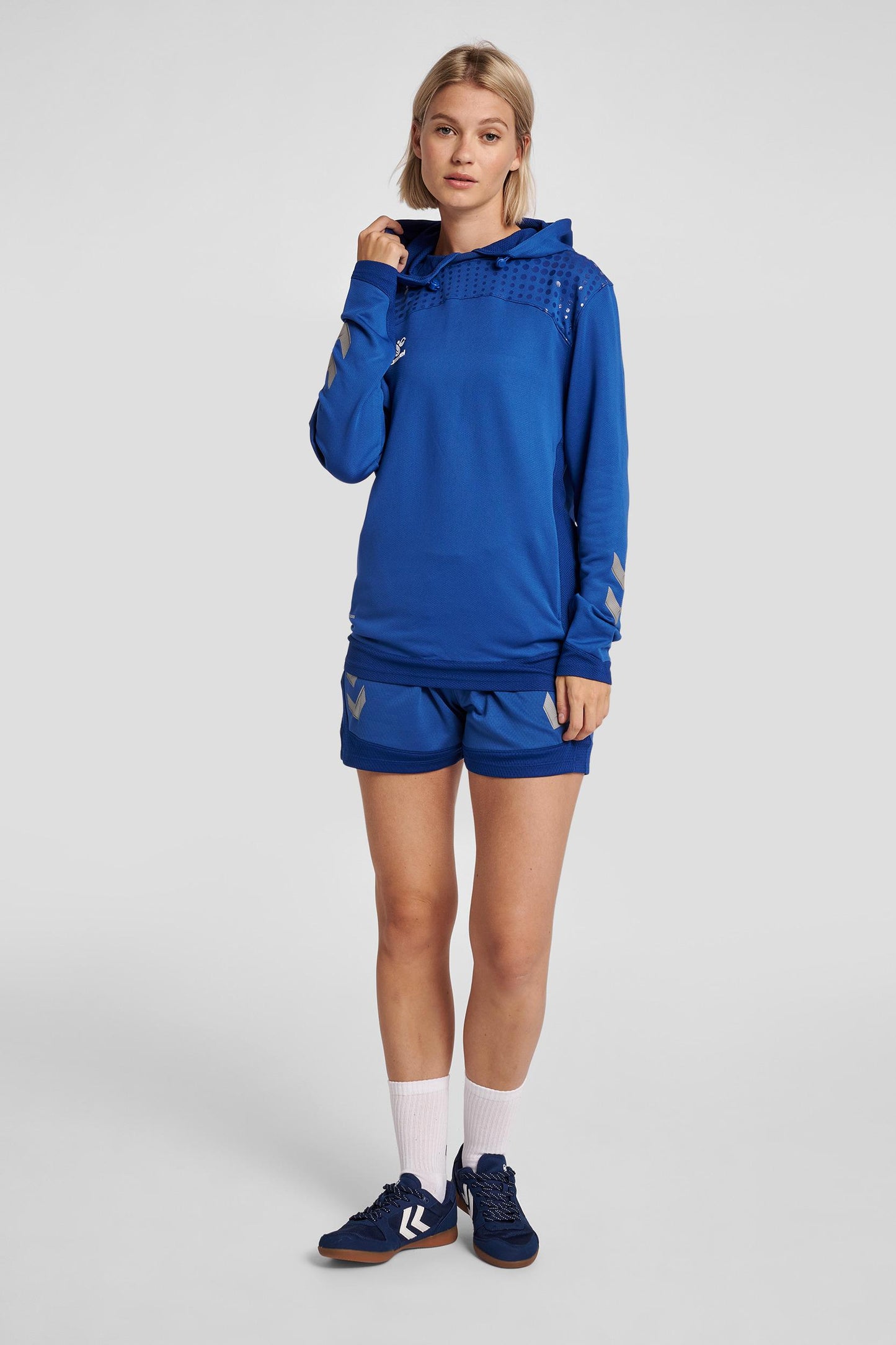 HUMMEL - Hmllead Women Poly Hoodie - True Blue