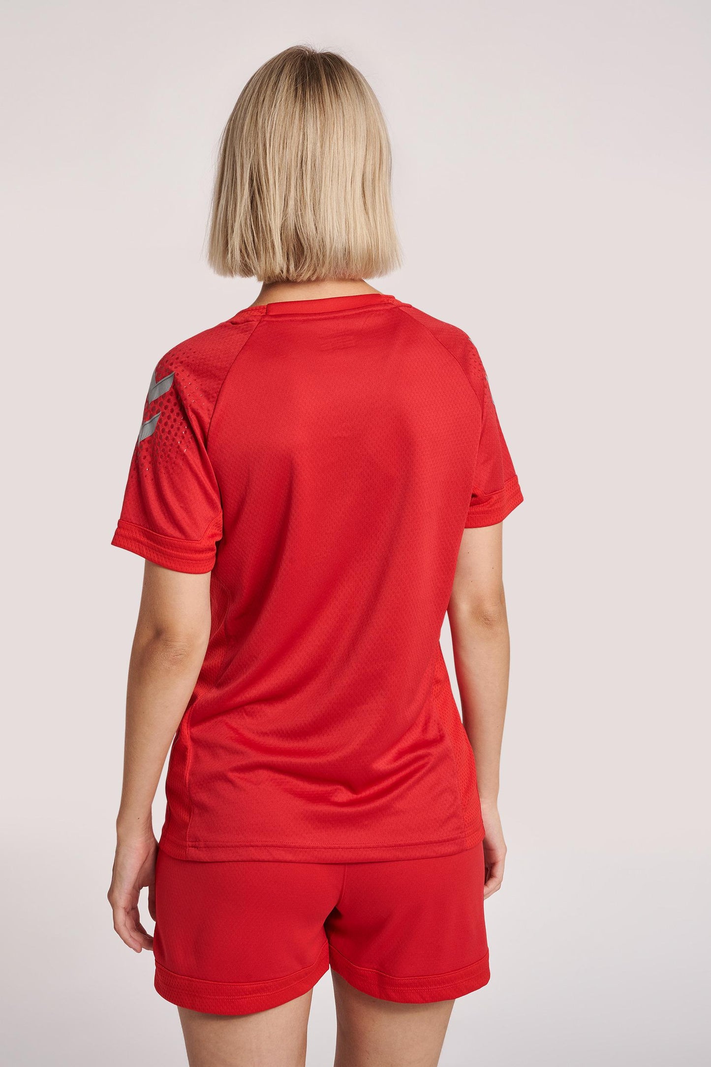 HUMMEL - Hmllead Womens S/s Poly Jersey - True Red