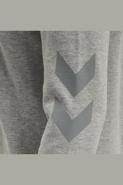 HUMMEL - Hmllegacy Logo Hoodie Plus - Grey Melange