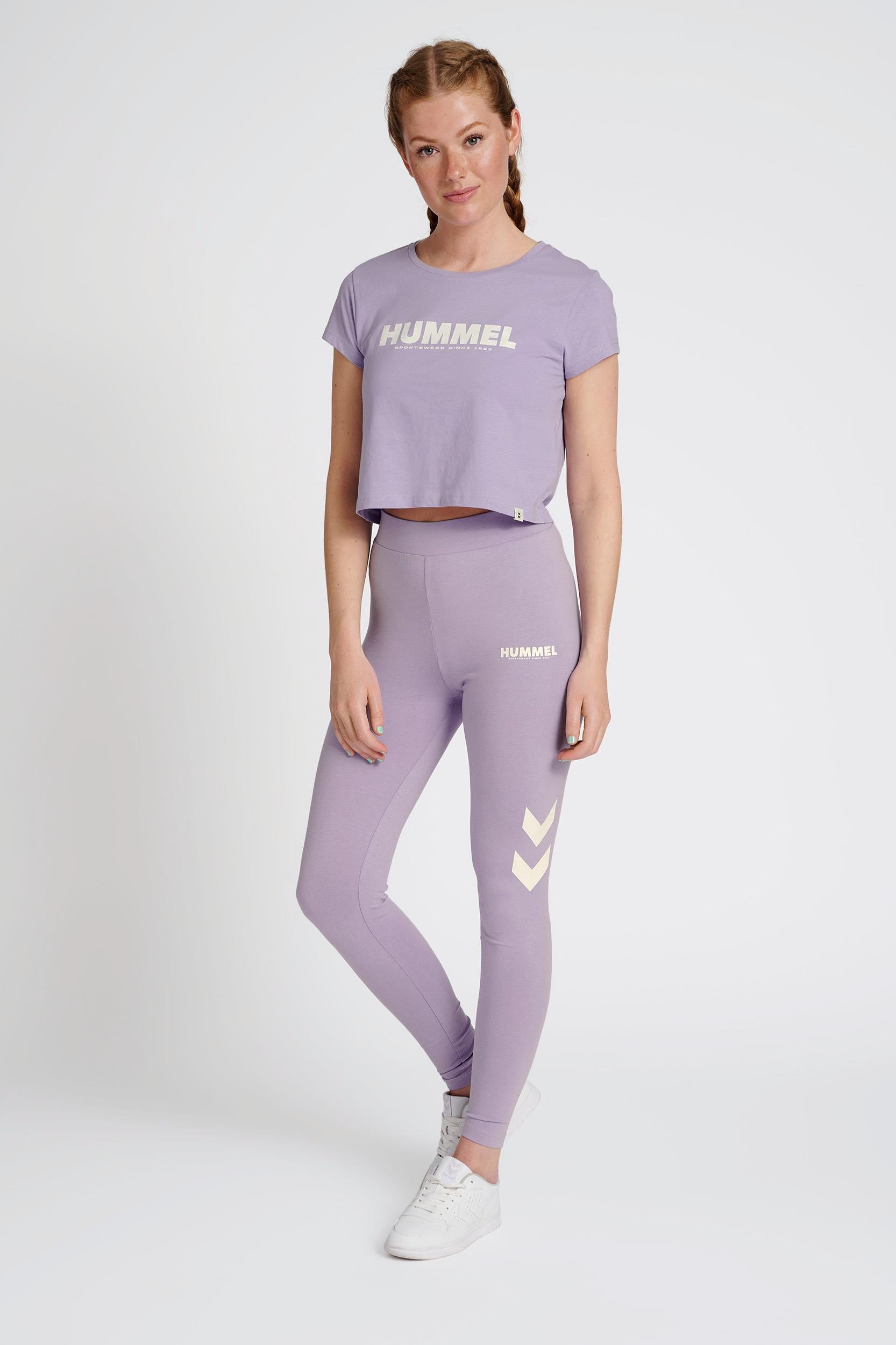 HUMMEL - Hmllegacy Woman Cropped T-shirt - Heirloom Lilac