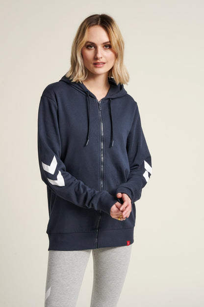 HUMMEL - Hmllegacy Zip Hoodie - Blue Nights