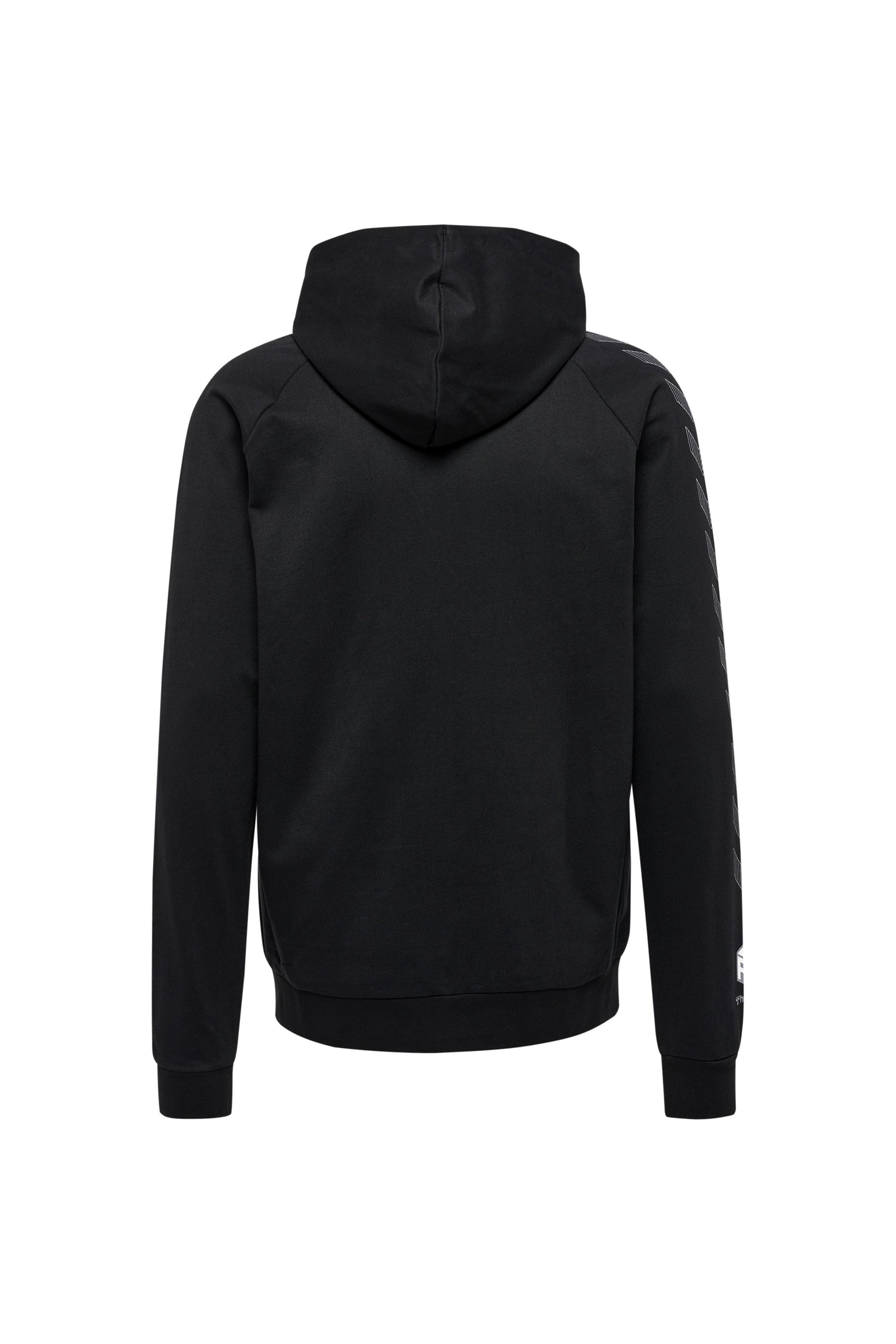 HUMMEL - Hmlmove Grid Cotton Zip Hoodie - Black