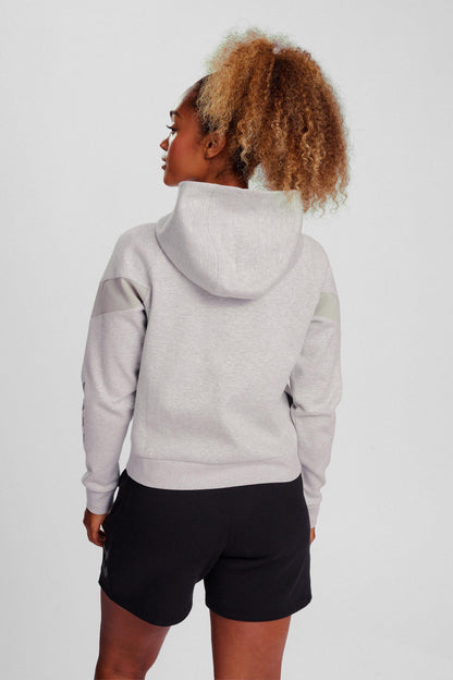 HUMMEL - Hmltravel Zip Hoodie Woman - Light Grey Melange