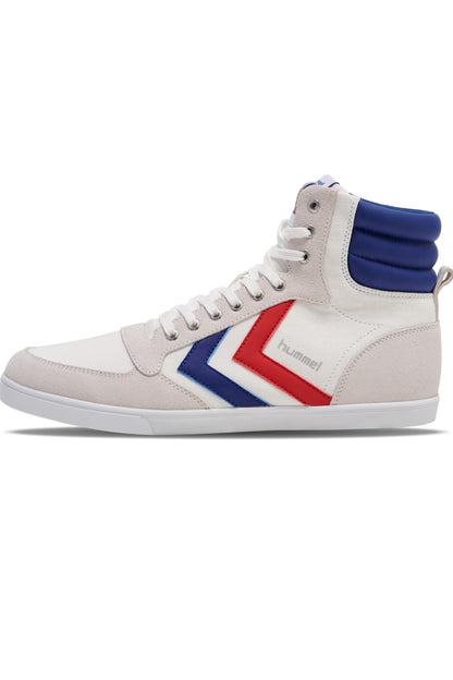 HUMMEL - Hummel Slimmer Stadil High Shoes - White/blue/red/gum