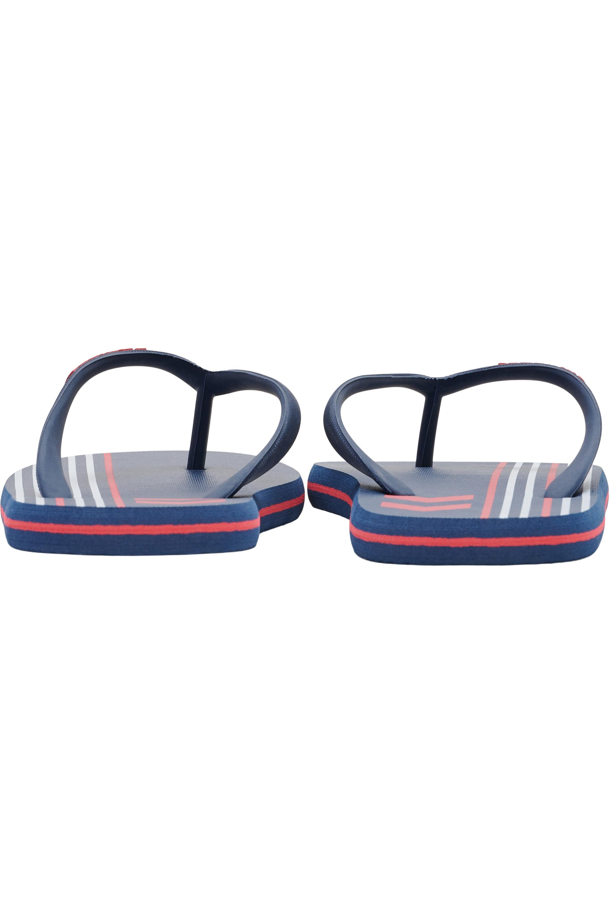 HUMMEL - Multi Stripe Flip Flop Shoes - Black Iris/flame Scarlet