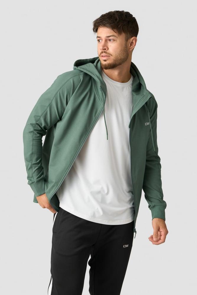 ICANIWILL - Activity Zip Hoodie - Dark Sage Green