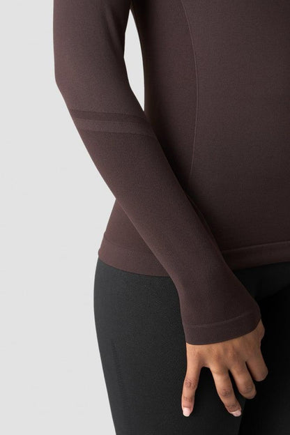 ICANIWILL - Everyday Seamless Ls - Chocolate Brown