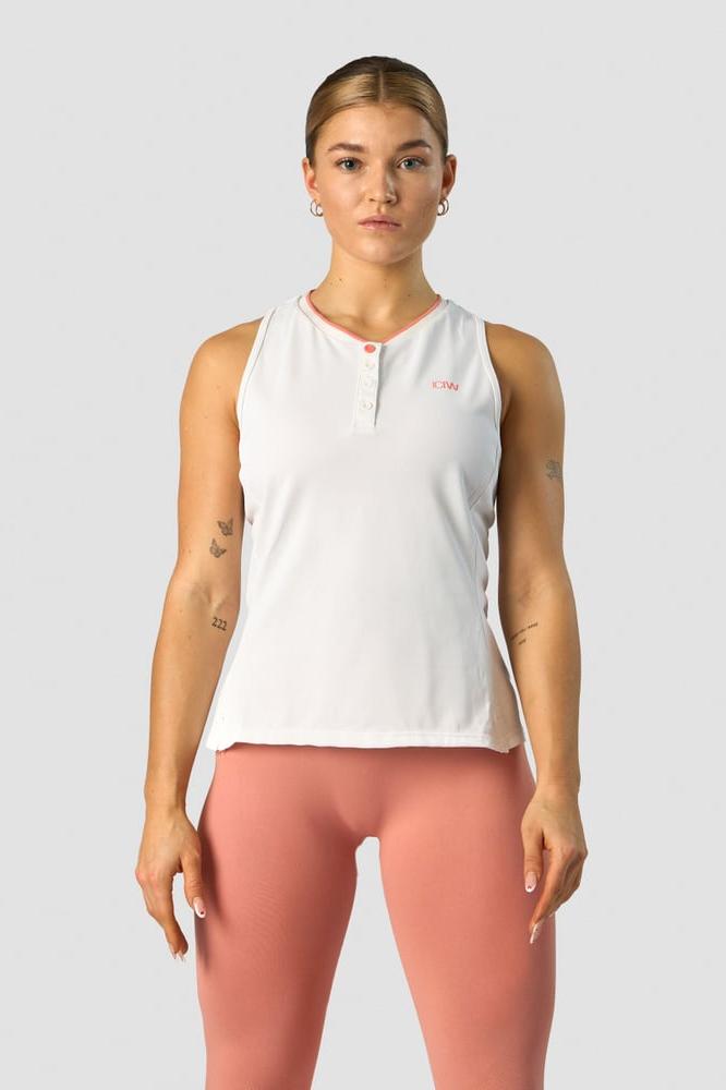 ICANIWILL - Training Pique Tank Top - White