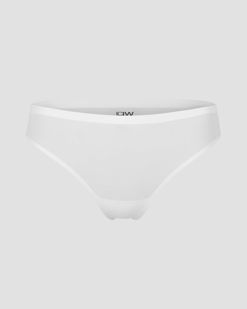 invisible thong white