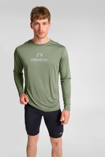 NEWLINE - Nwlbeat Ls Tee - Deep Lichen Green