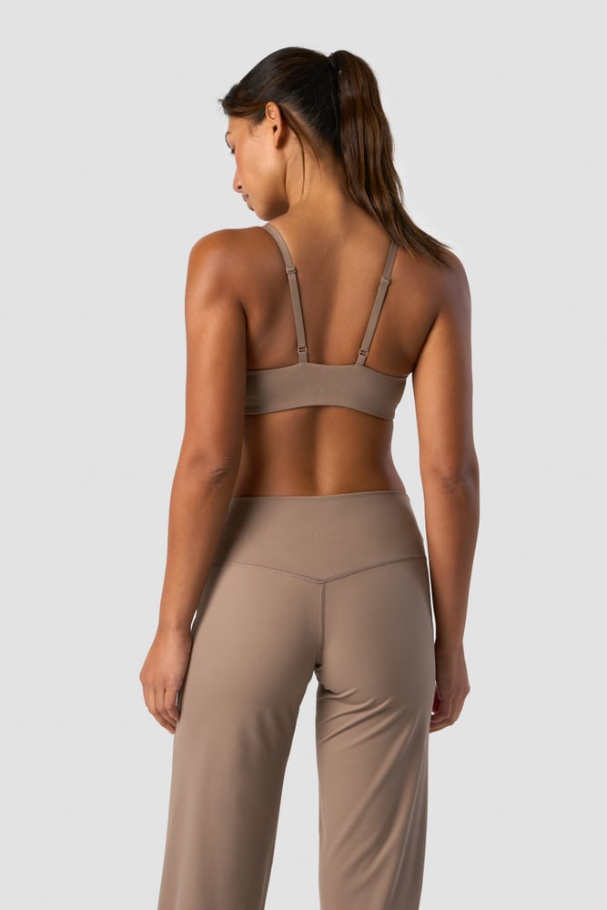 nimble adjustable sports bra autumn brown