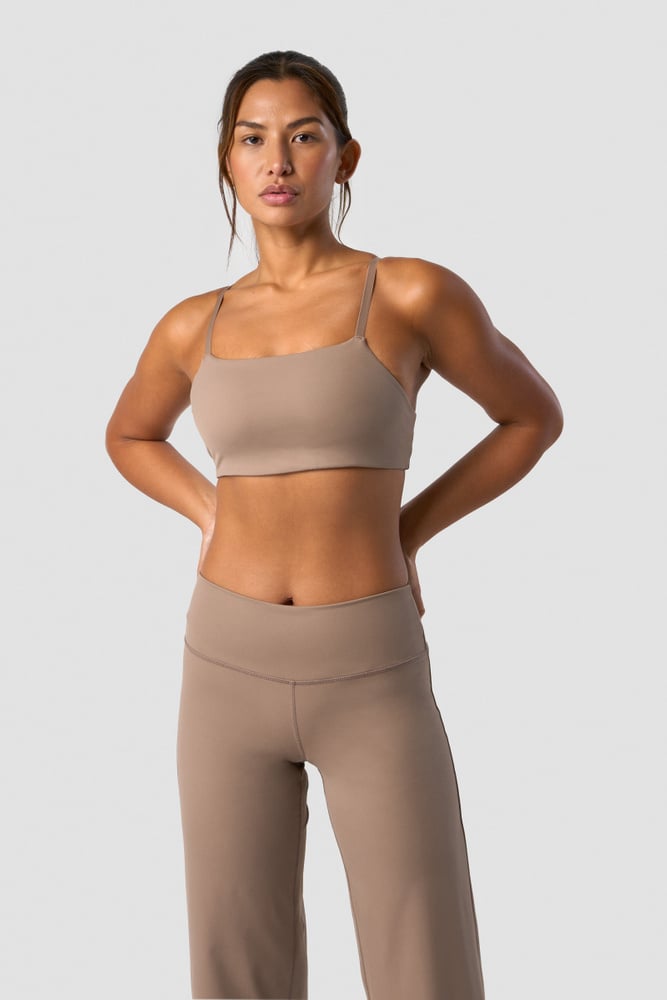 nimble adjustable sports bra autumn brown