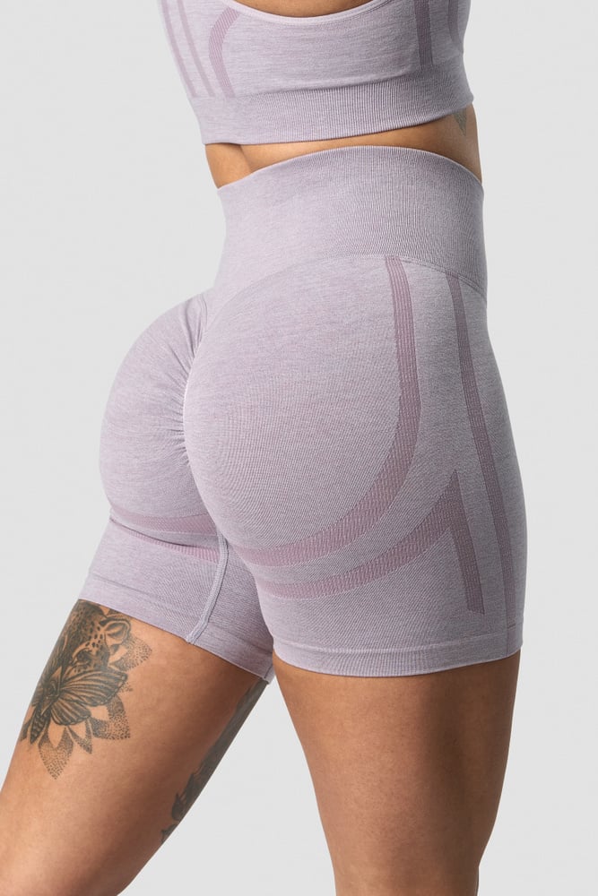 rush seamless shorts lilac melange