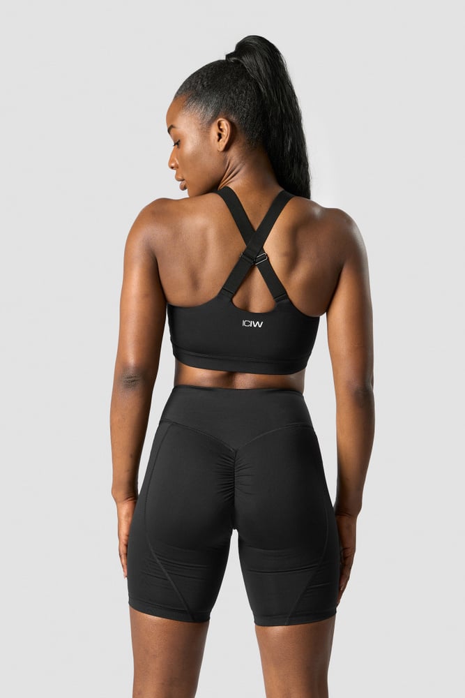 scrunch adjustable sports bra black