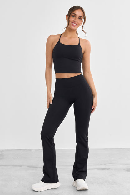 Flared Legging met Kenmerkende Zakken