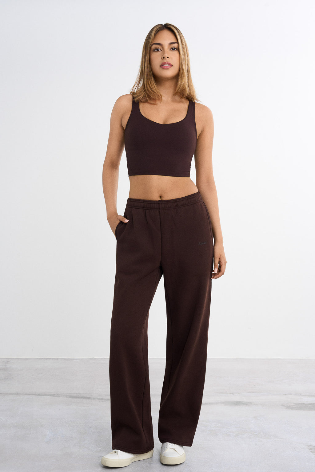 Sweatpants met rechte pijpen