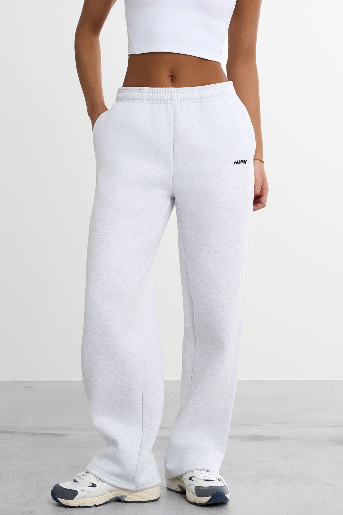 Sweatpants met rechte pijpen