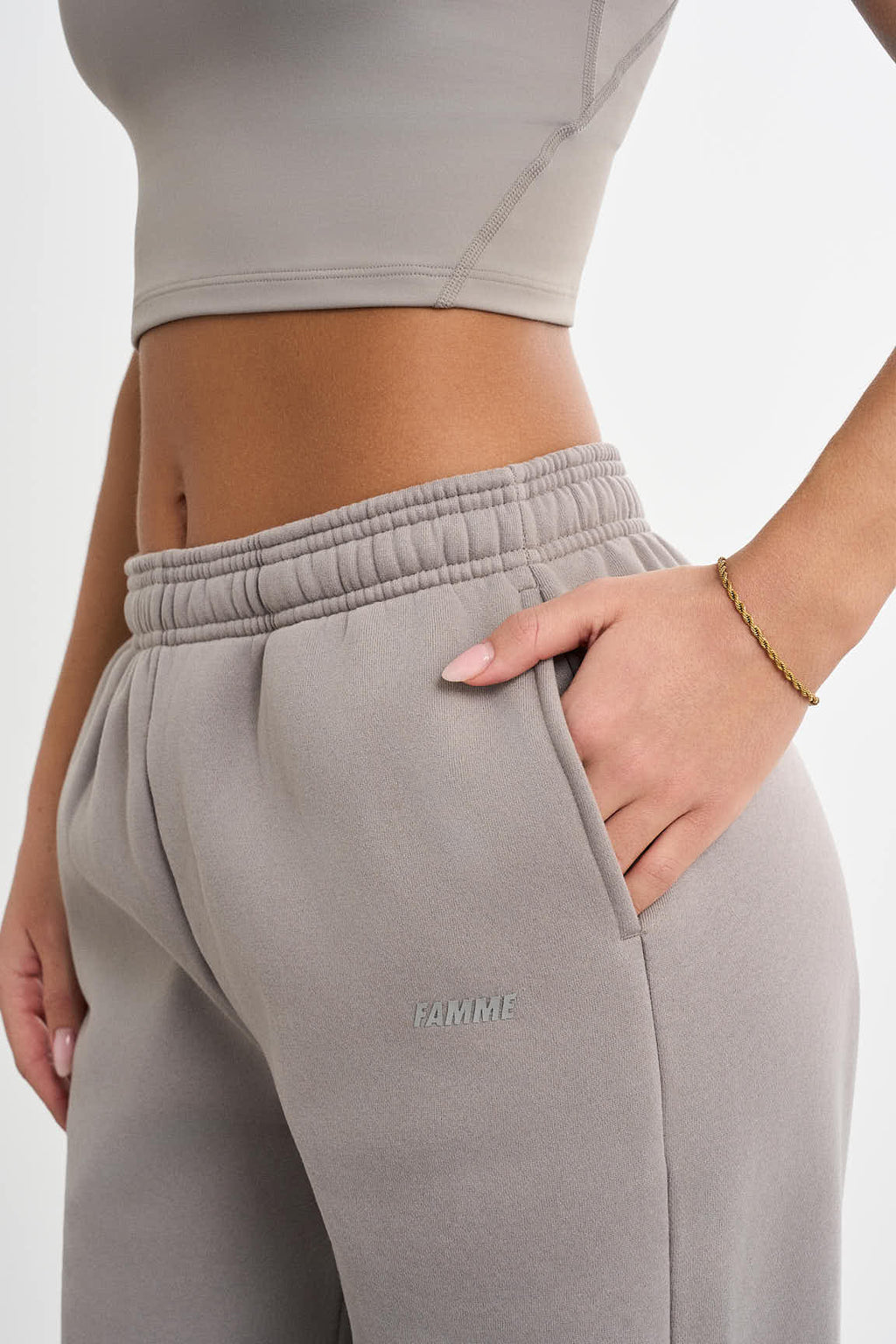 Sweatpants met rechte pijpen