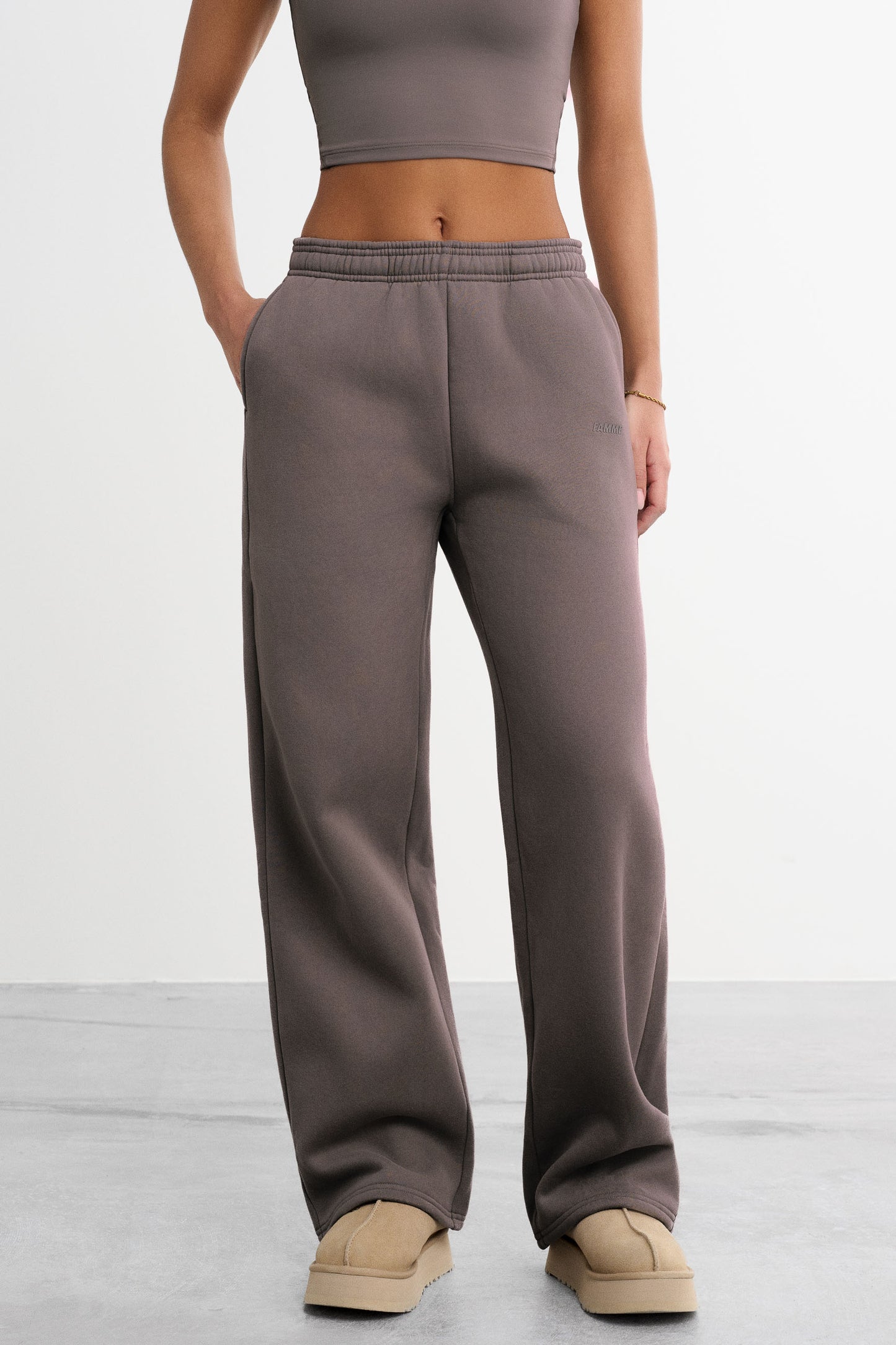 Sweatpants met rechte pijpen