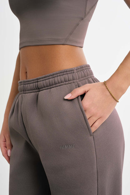 Sweatpants met rechte pijpen