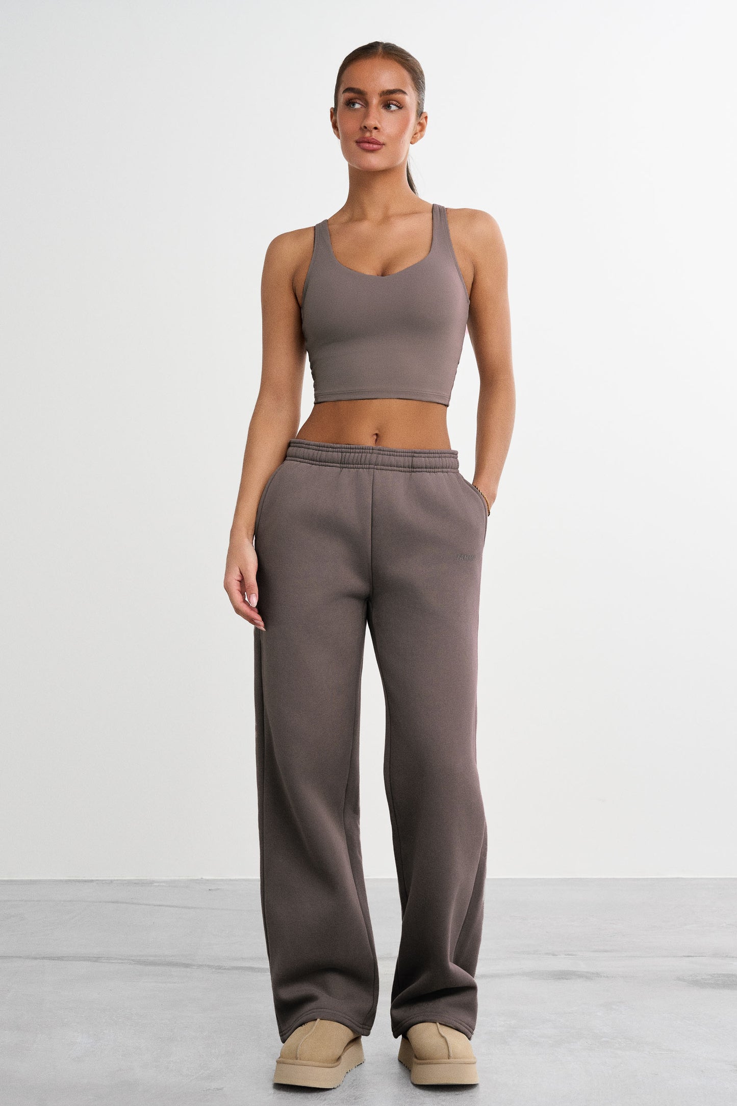 Sweatpants met rechte pijpen