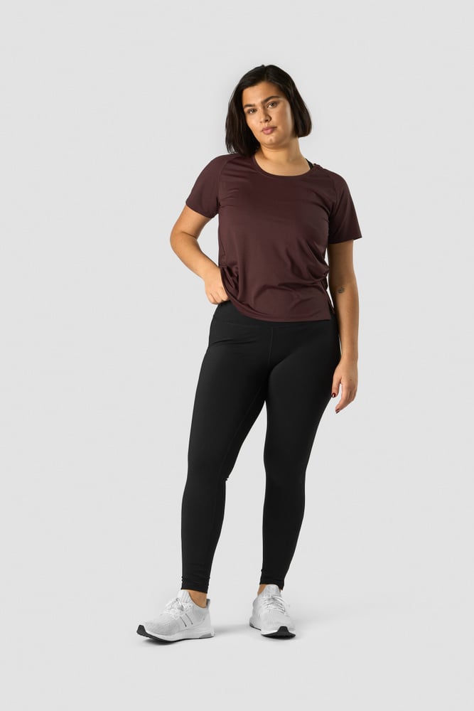 stride t-shirt wmn burgundy