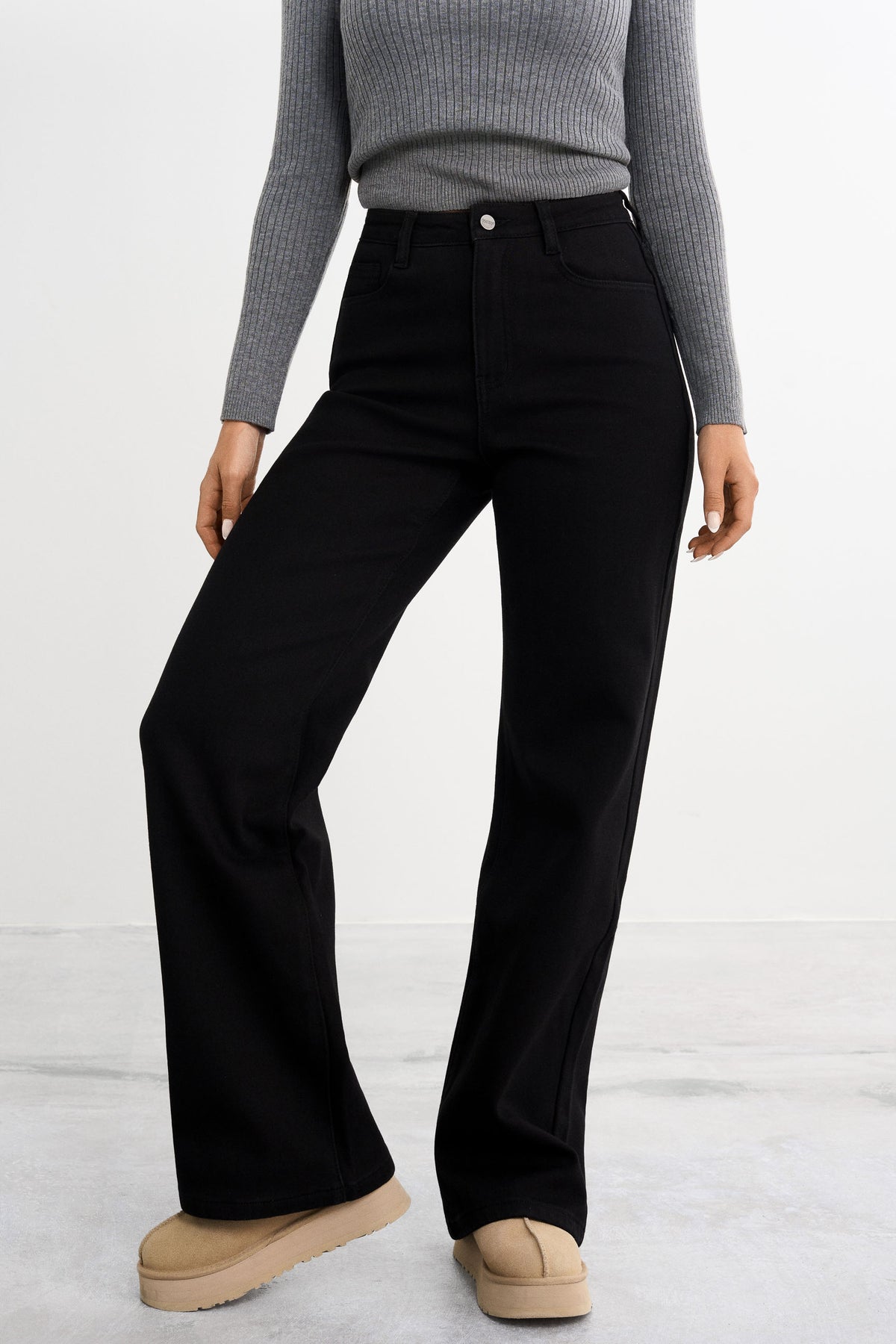 Warmhoudende Baggy Jeans